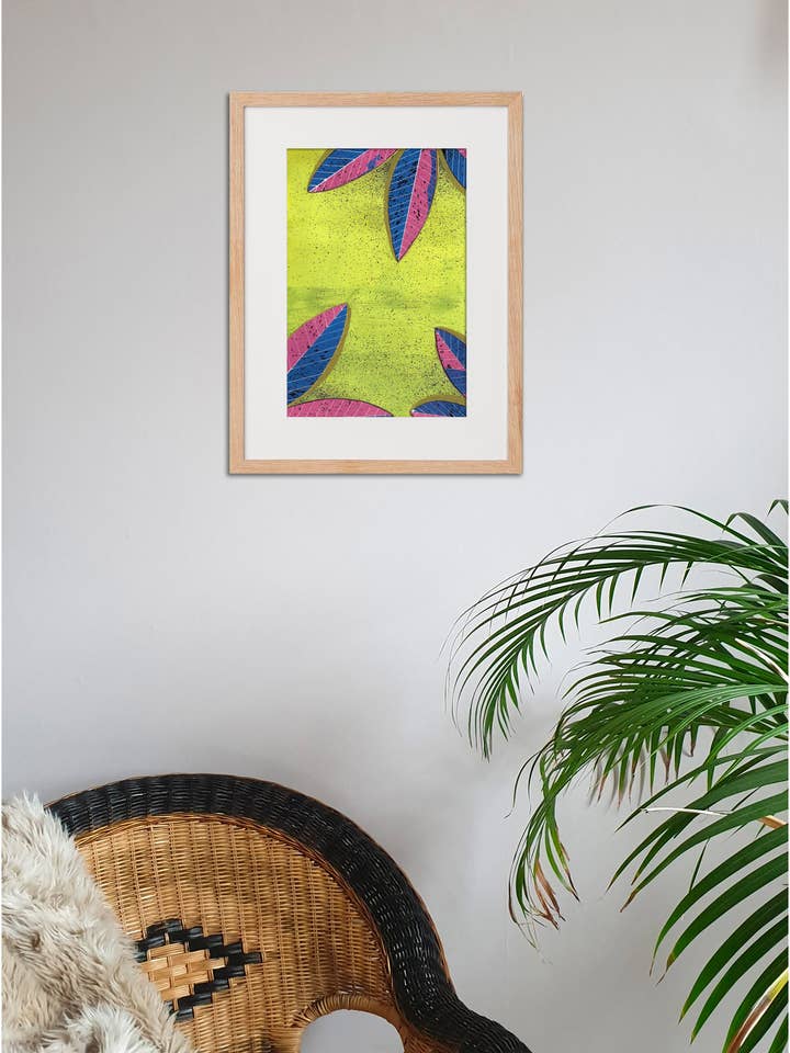 Funky Leaf Print for wholesale by Rudan