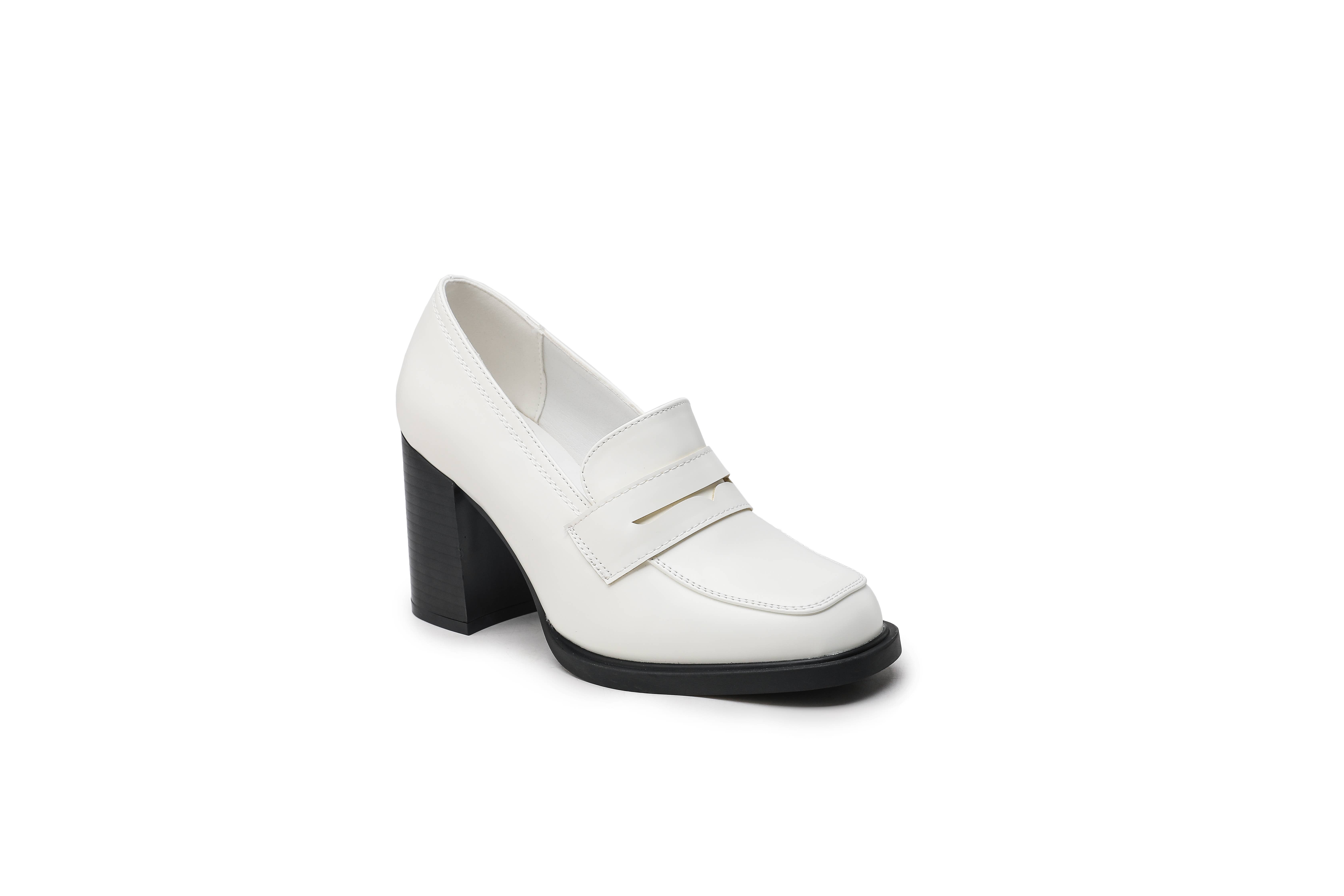 C&#x27;M PARIS - Wholesale Low Heels - Women&#x27;s - Square Block Heel Loafer 91462