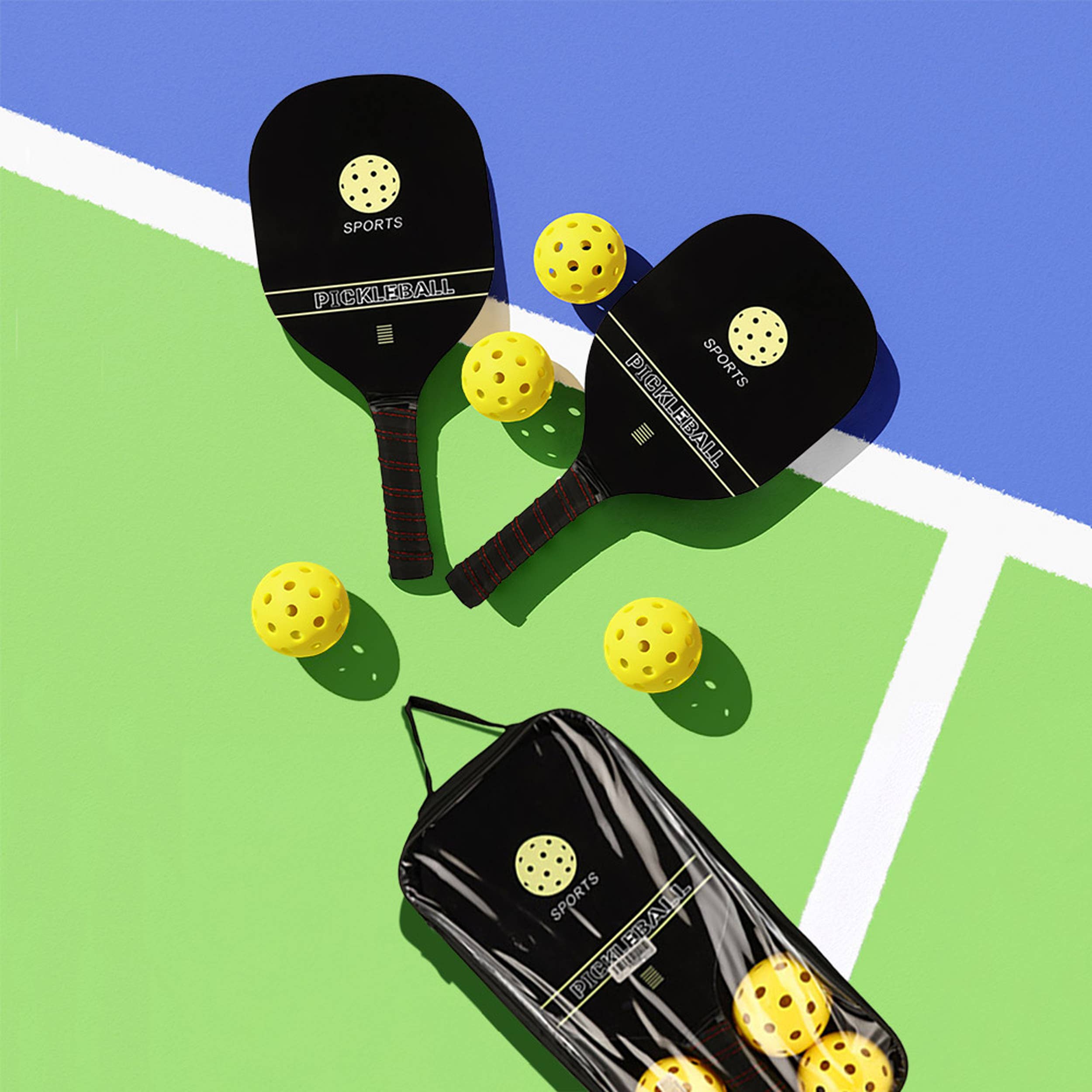 Pagdee Kids Juniors – wholesale Sporting game – Child & baby – Pickleball Ball and Paddle Set Kids Toy For Kids1