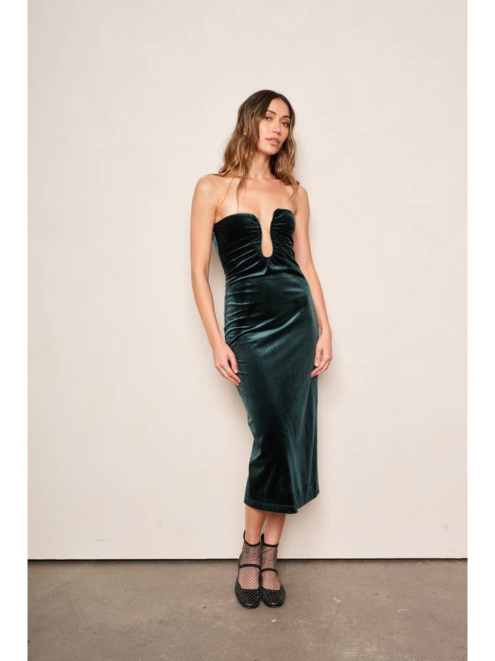 smaragd ADA kvinnoklänning - Feminint & Hantverksmässigt Stil för wholesale på Faire3