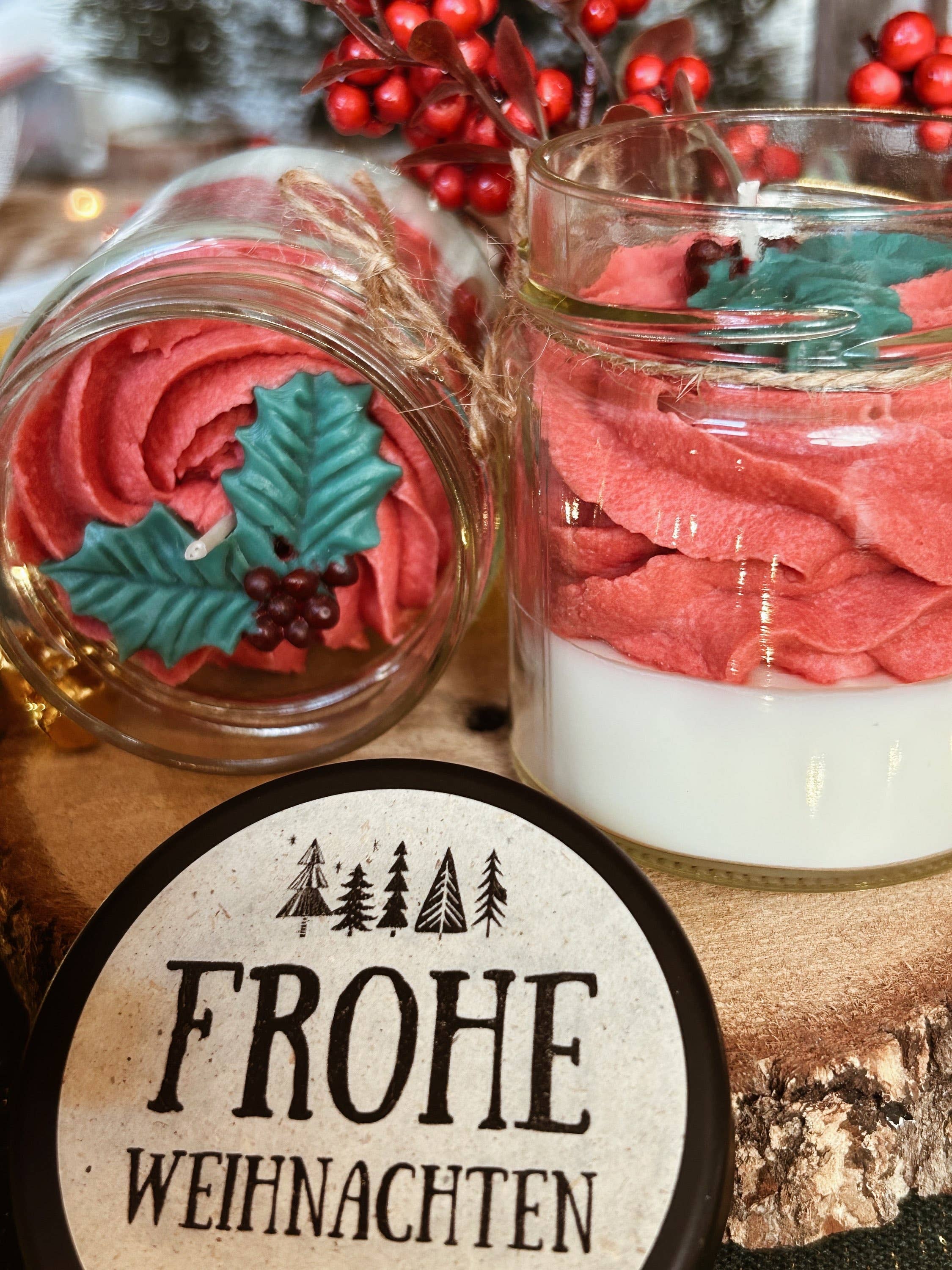 Die Rhoen Kerze - Venta al por mayor Velas en tarros - Vela 'Feliz Navidad'1