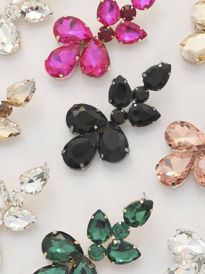 DROPPFORMADE STRASS DINGLA ÖRHÄNGE FE-1686 för wholesale av anbfashion