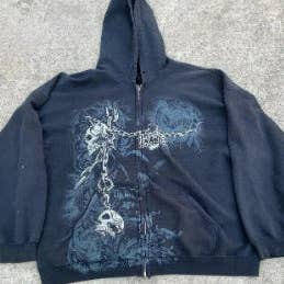 SALINA TRADING INC - Wholesale Hoodie - Women's - Y2K Skeleton Zipper Hoodie Retro Graphic Sweatshirt7