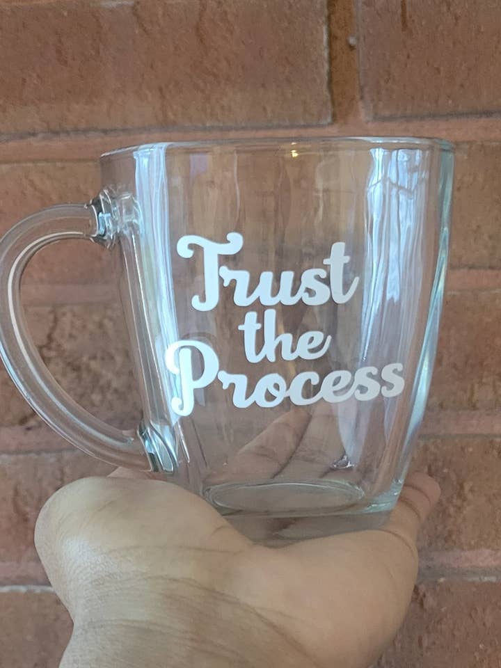 Trust the Process Mug for wholesale by Faith N Action Inspiring Apparel