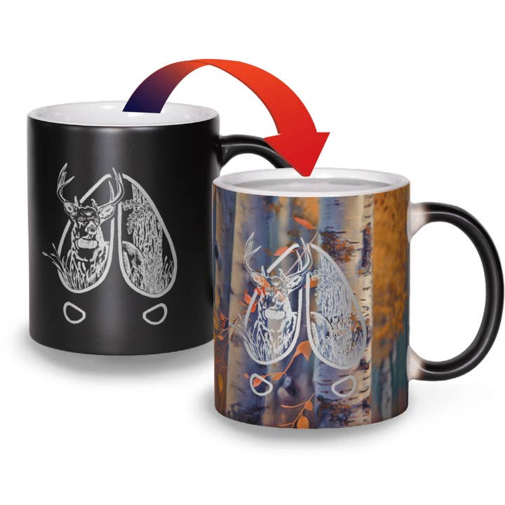 Deer Color Changing Magic Mug - Heat Activated for wholesale by Mug Experience