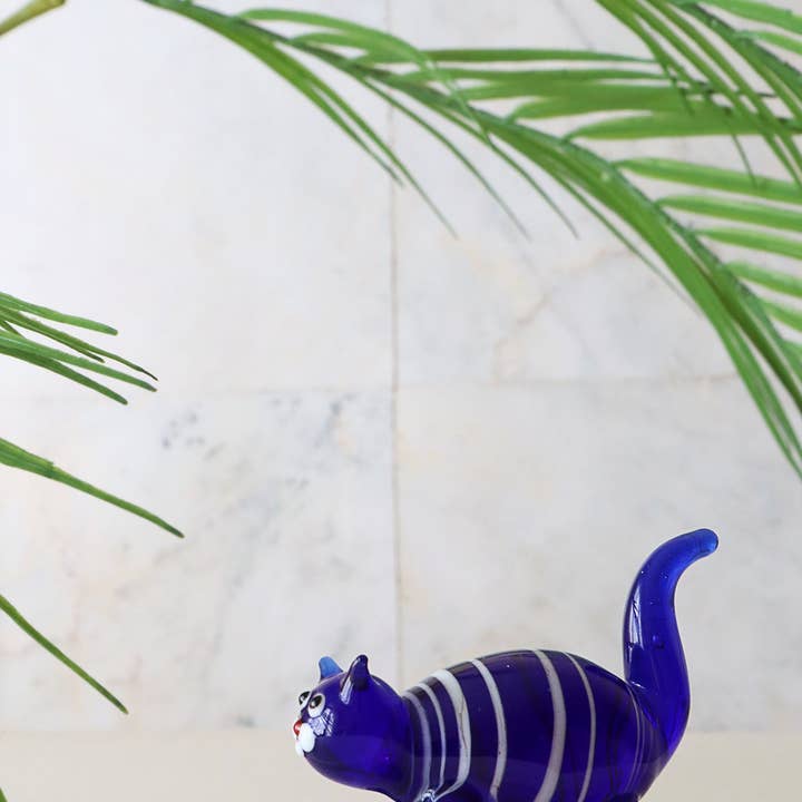 Adamodart – Großhandel Dekofigur – Fat Cat Glasskulptur, Murano-Katzenfiguren, Miniaturkatze2