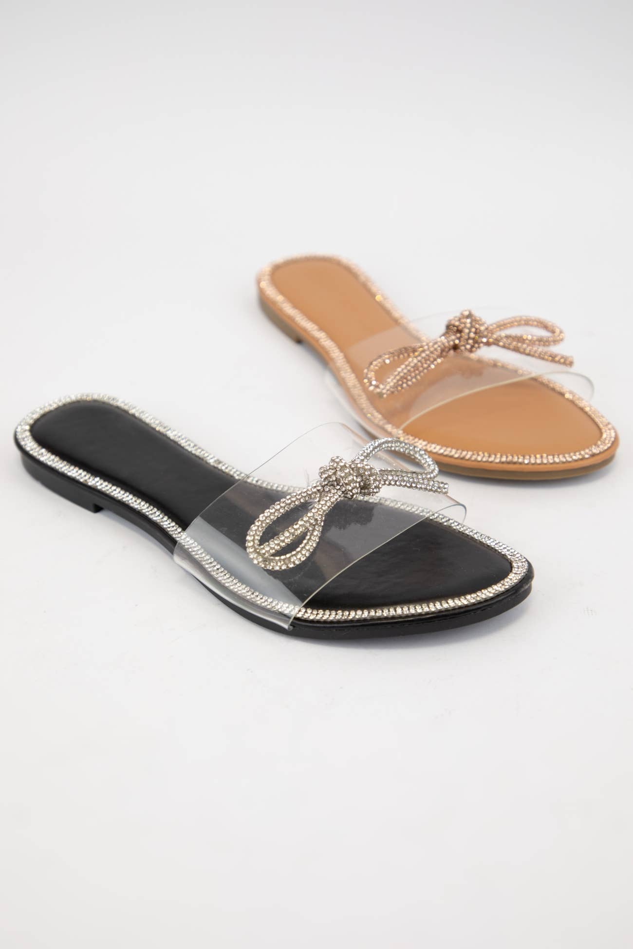 CCOCCI - Vente Sandales – femme - RUBAN EN STRASS ROO-09 SUR GLISSIÈRES SUPÉRIEURES TRANSPARENTES9