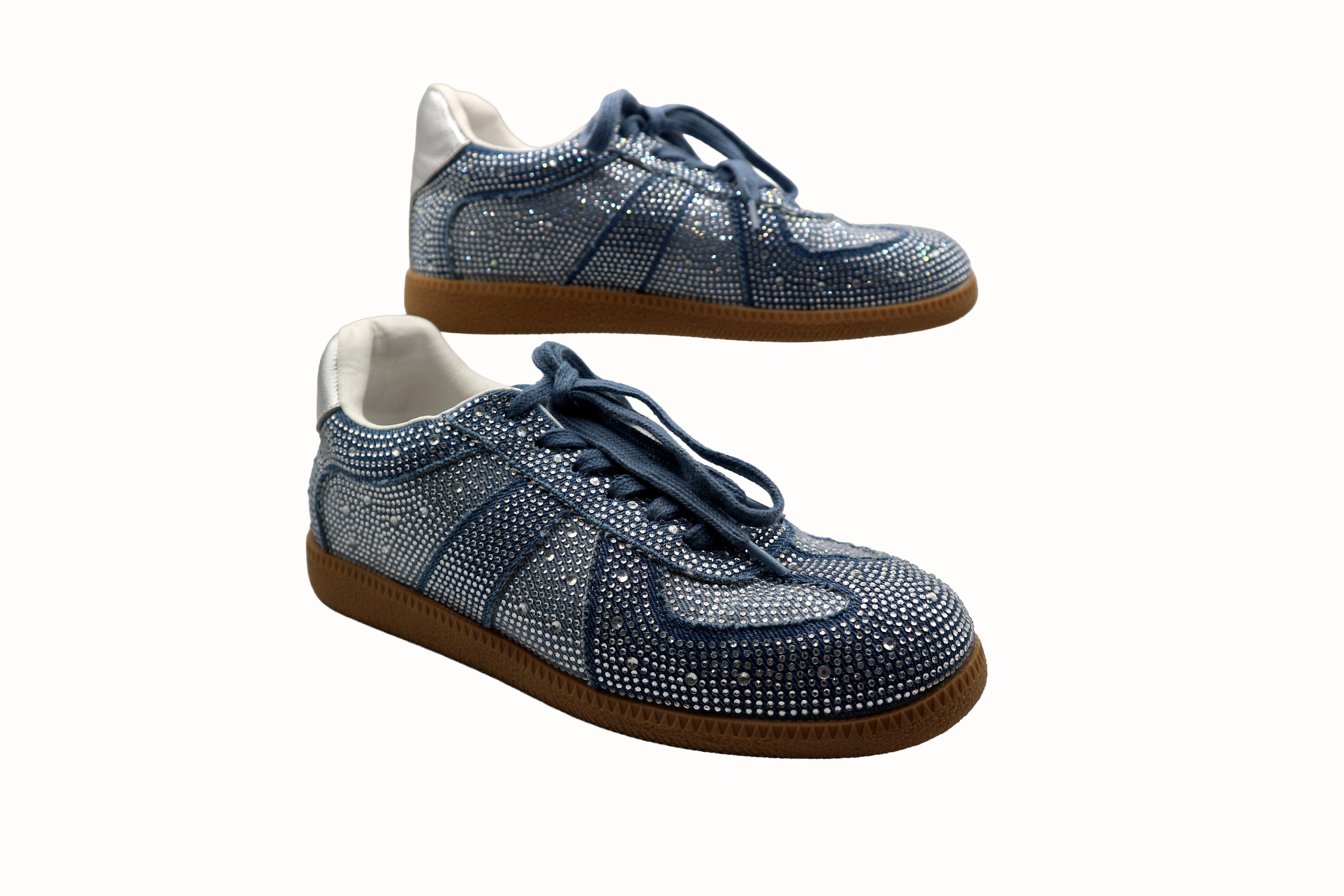 LAV-iSH/AIDANGUS PTY LTD - Wholesale Lifestyle trainers – Women′s - Denim Bedazzle Velvet Sneaker3