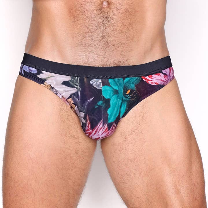 Floral New Bouquet Swim Brief for wholesale by Skull & Bones