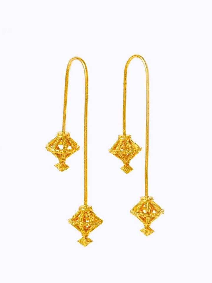 Earrings 24k Gold Plated for wholesale by Cartooli
