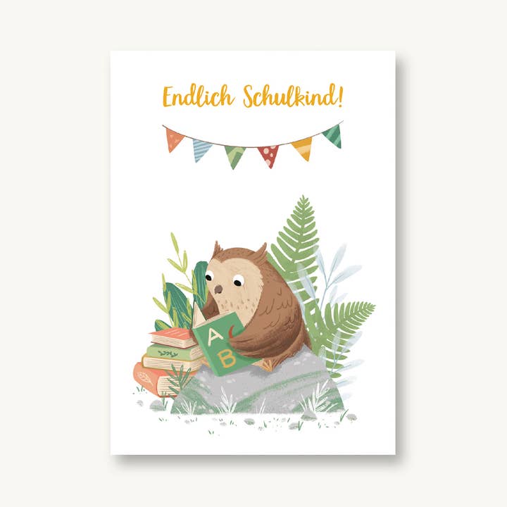 Ansichtkaart Éindelijk Schoolkind voor wholesale door VIERUNDFÜNFZIG