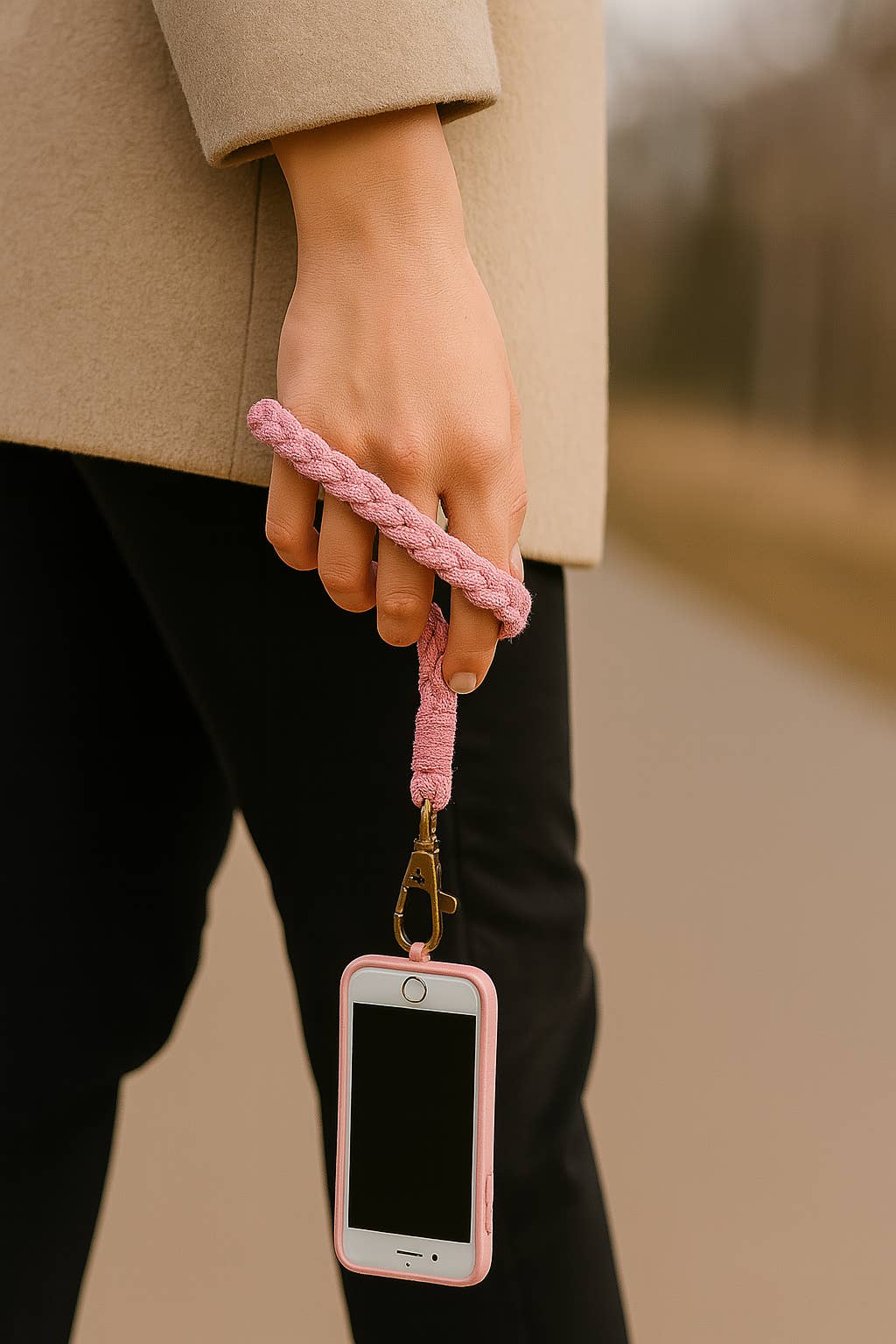 Atelier HM Design - Wholesale Phonecase Strap - Phone strap - Macramé accessory (Pink)