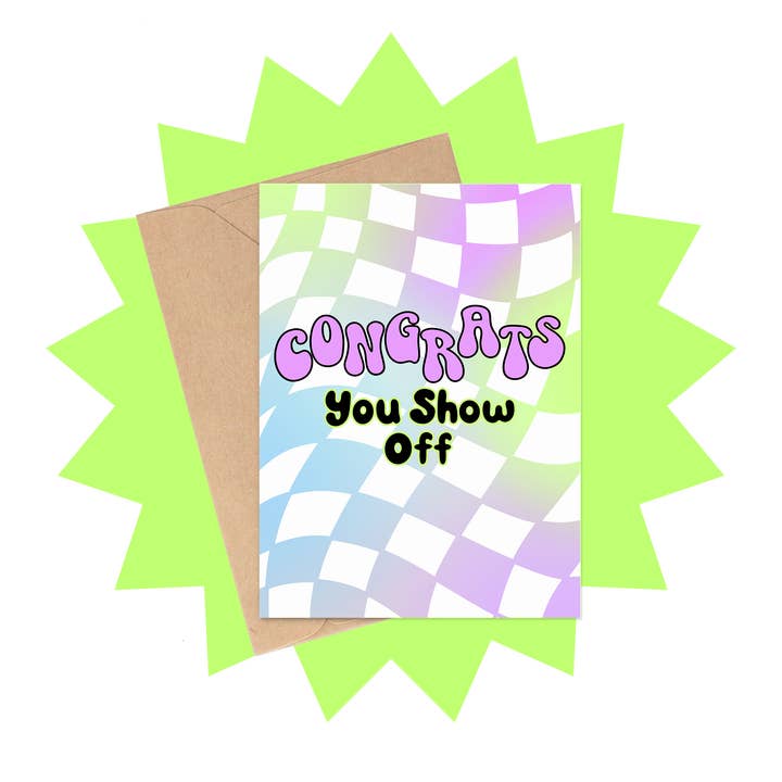 Parabéns Exibicionista Cartão de Felicitações de Graduação por atacado de Siyo Boutique