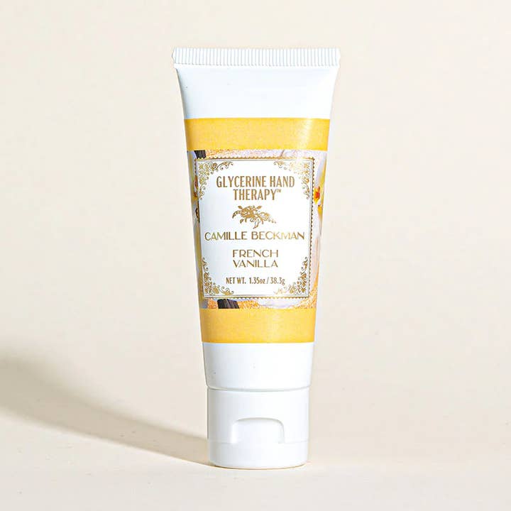 Camille Beckman - Vente Crèmes/lotions pour les mains - Thérapie des mains à la glycérine à la vanille française 1,35 oz tube de voyage0