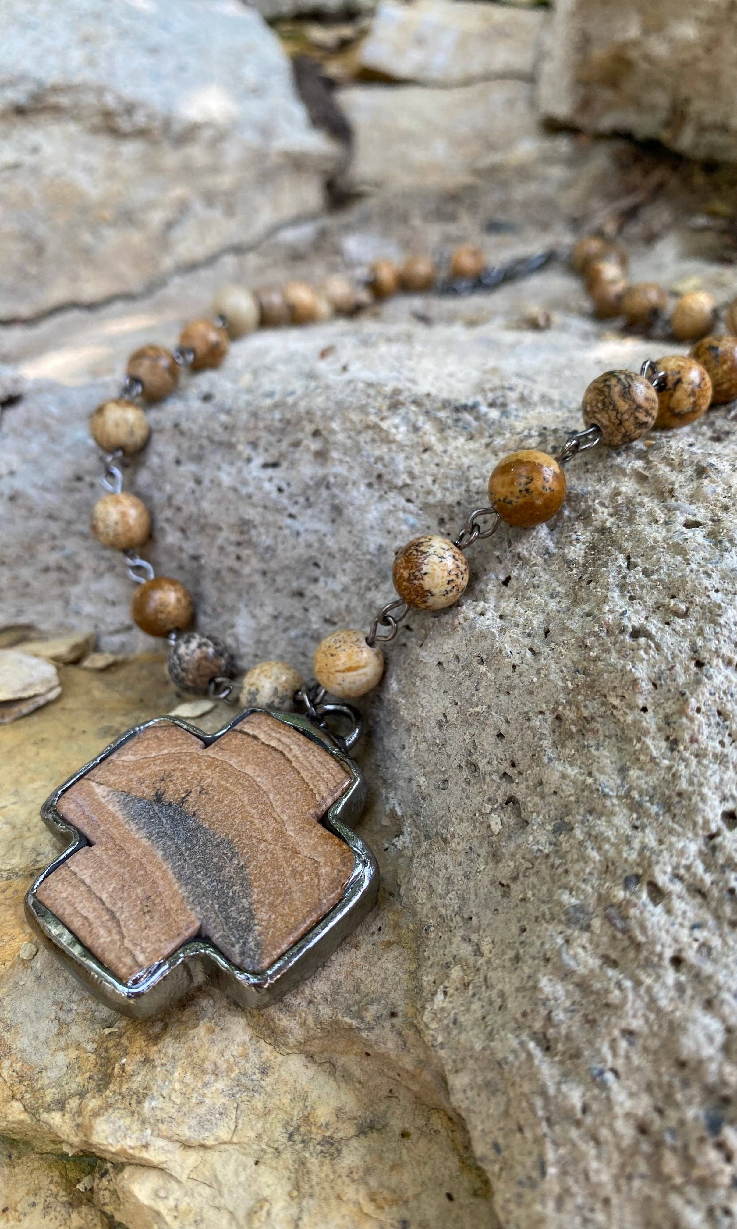 Bohemian Grace - Grace & Grit - Wholesale Halskettinghanger - Teton gesoldeerde kruisketting4