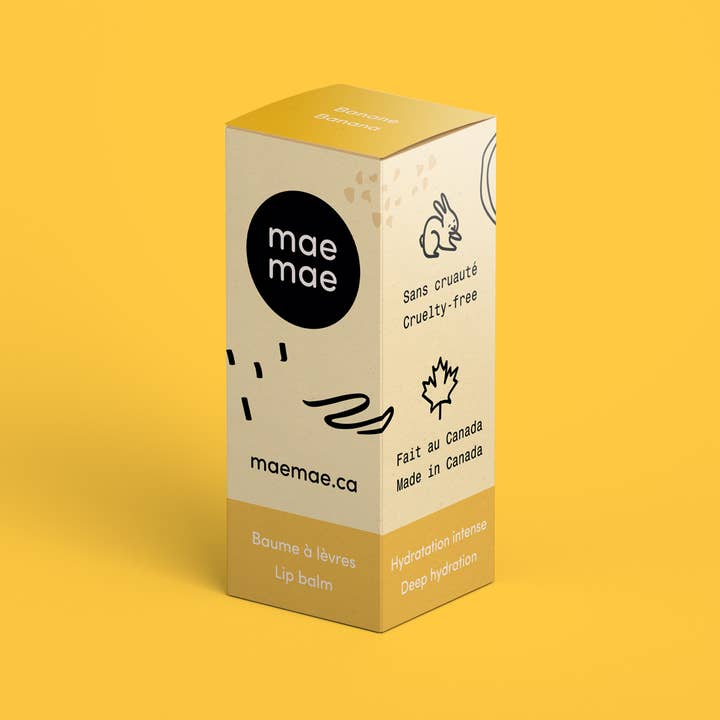Maemae Natural Products - Wholesale Lip Balm - Banana Natural Lip Balm3