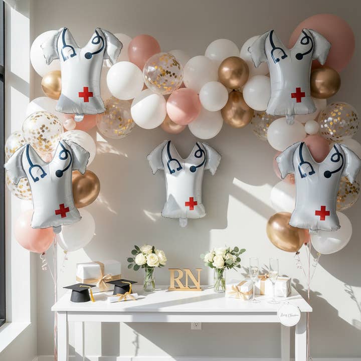 Zoey Christina - Wholesale Balloon - Nurse Themed Scrub Top Balloon11