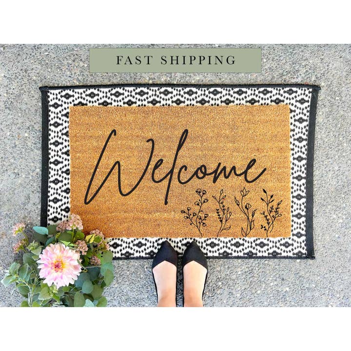 Welcome Door Mat, Housewarming Gift, New Home Gift, Couples for wholesale by Charming4Creations