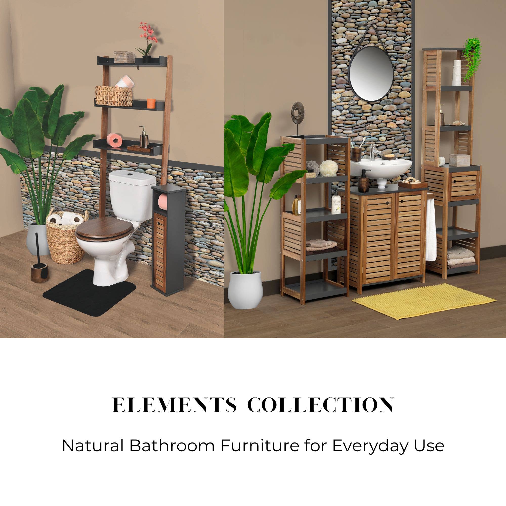 Tall Brown Gray Cabinet – Elements for wholesale on Faire7