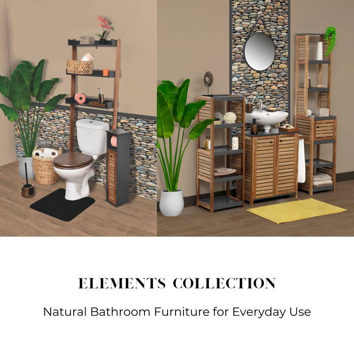 Tall Brown Gray Cabinet – Elements for wholesale on Faire7