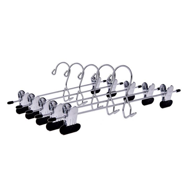 Quality Hangers - Wholesale Clothes Hangers - M054 Heavy Duty Metal Add On Hanger Wide Clips - 72 pcs