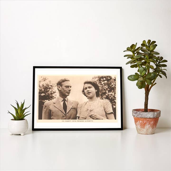 Found Image Press - Wholesale Art Print - Art Print EN-346 King George VI and Elizabeth1