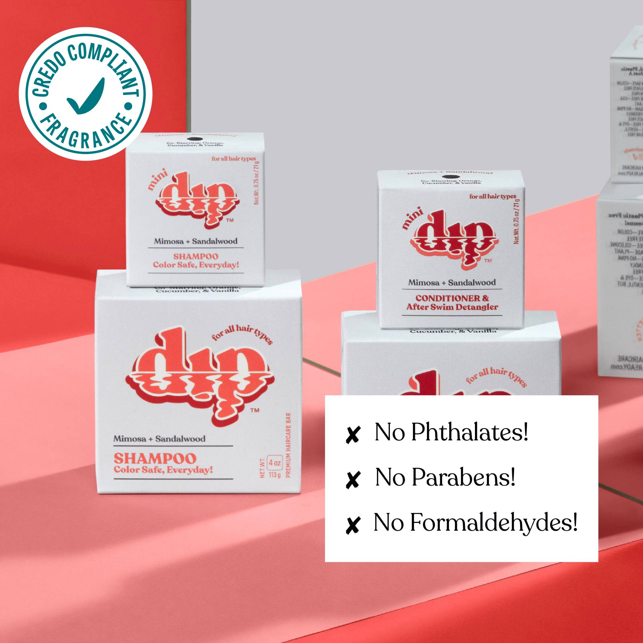 Dip - Wholesale Shampoo Puck/Solid Shampoo - Mini Dip Shampoo Bar: Color Safe, Everyday - Mimosa & Sandalwood4