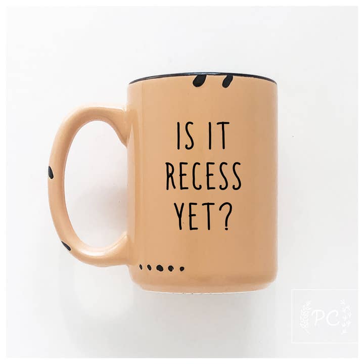 Prairie Chick Prints - Wholesale Coffee Mug - is it recess yet? | ceramic mug4