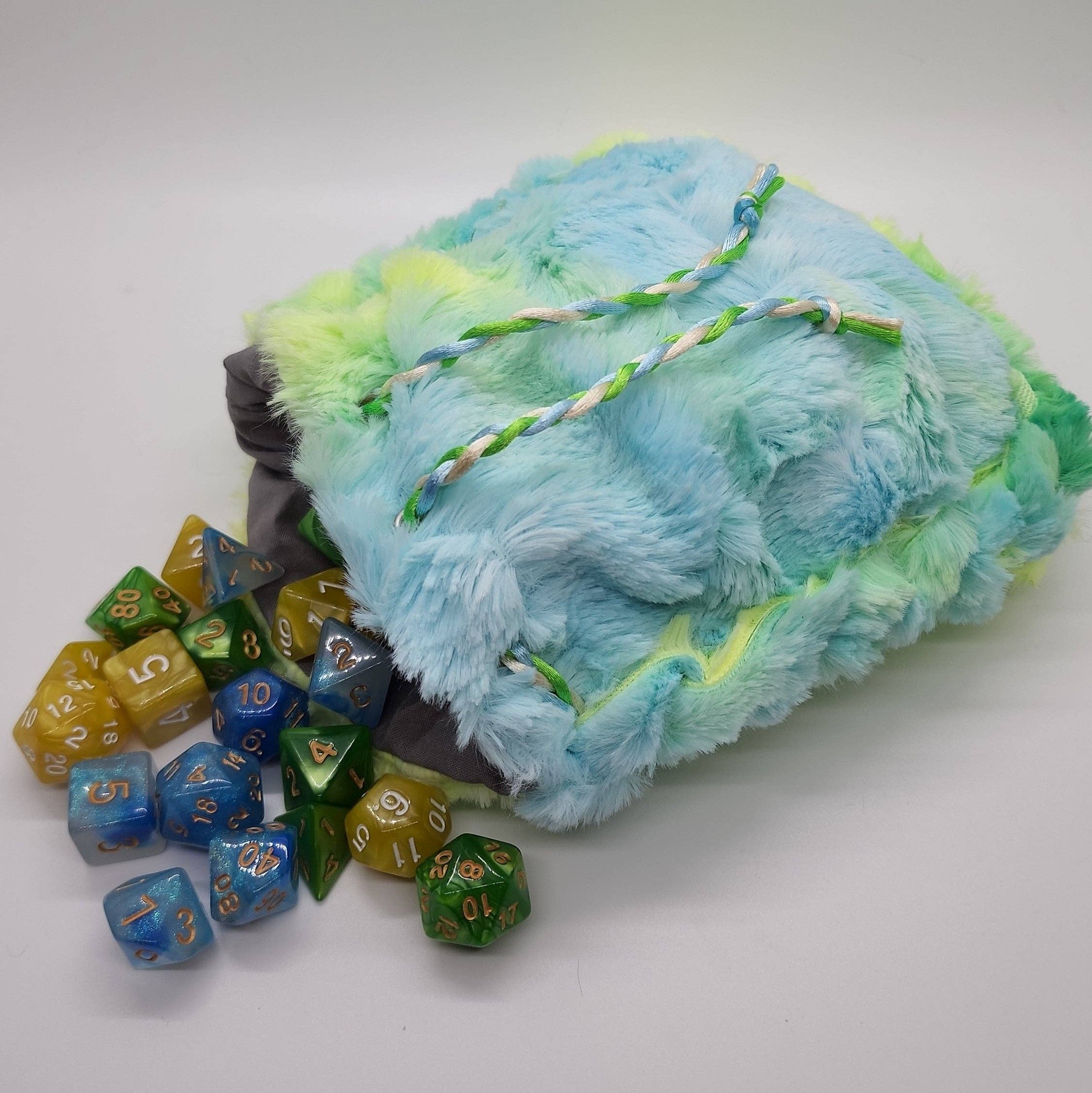 Impassible Creations - Wholesale Dice - Hypnotic Pattern Minky Dice Bag2