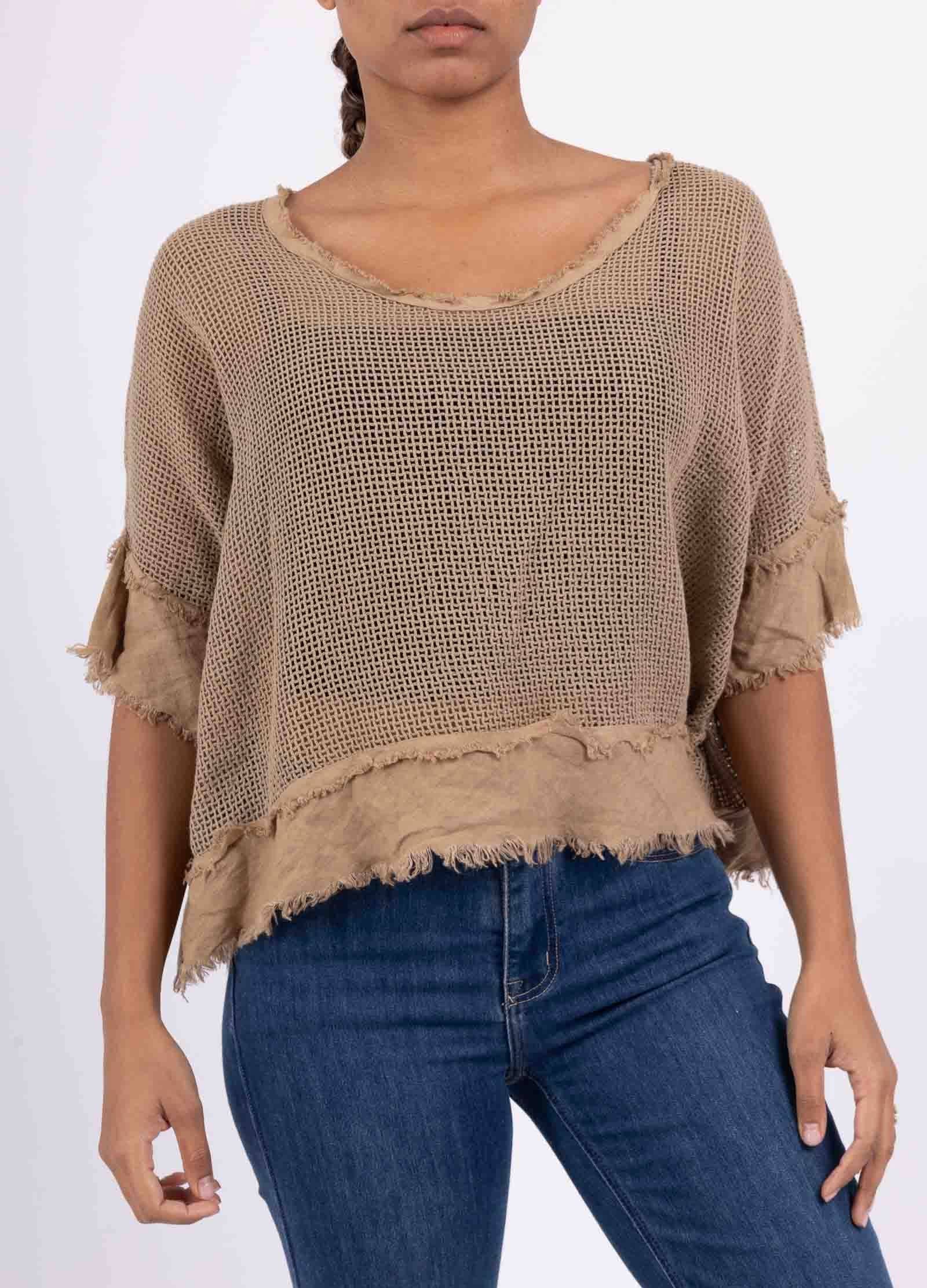 LINEN & COTTON HOUSE – Großhandel Bluse – Damen – TOP AUS BAUMWOLLSTRICK 23911 100 % BAUMWOLLE13