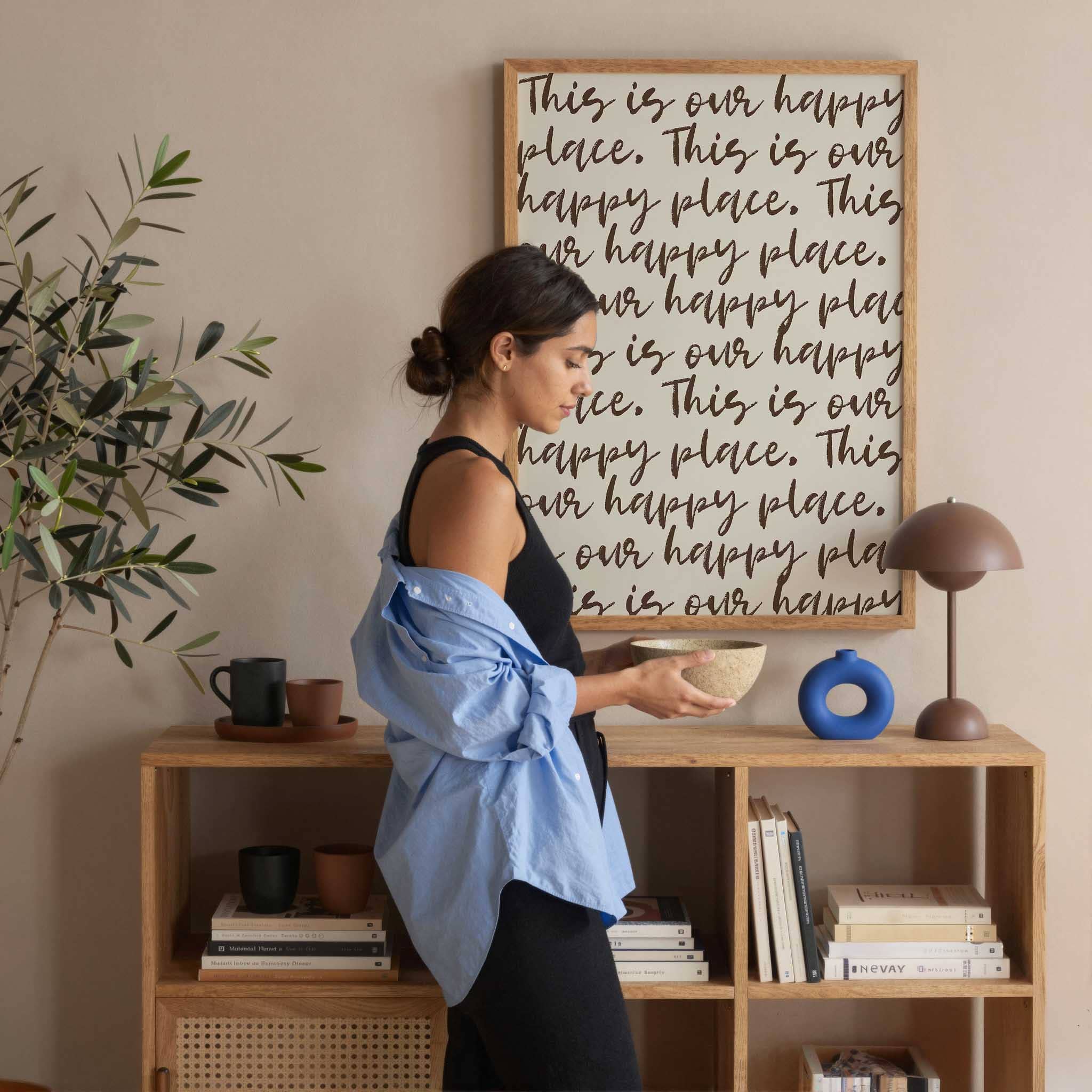 D'LUXE PRINTS - Wholesale Art Print - This Is Our Happy Place Script Print2