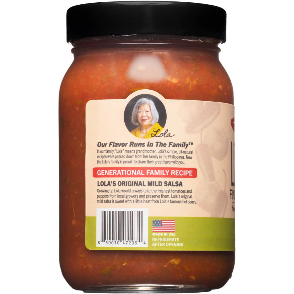 Lola's Fine Hot Sauce - Wholesale Salsa - Lola's Mild Salsa 16 oz - Mild1