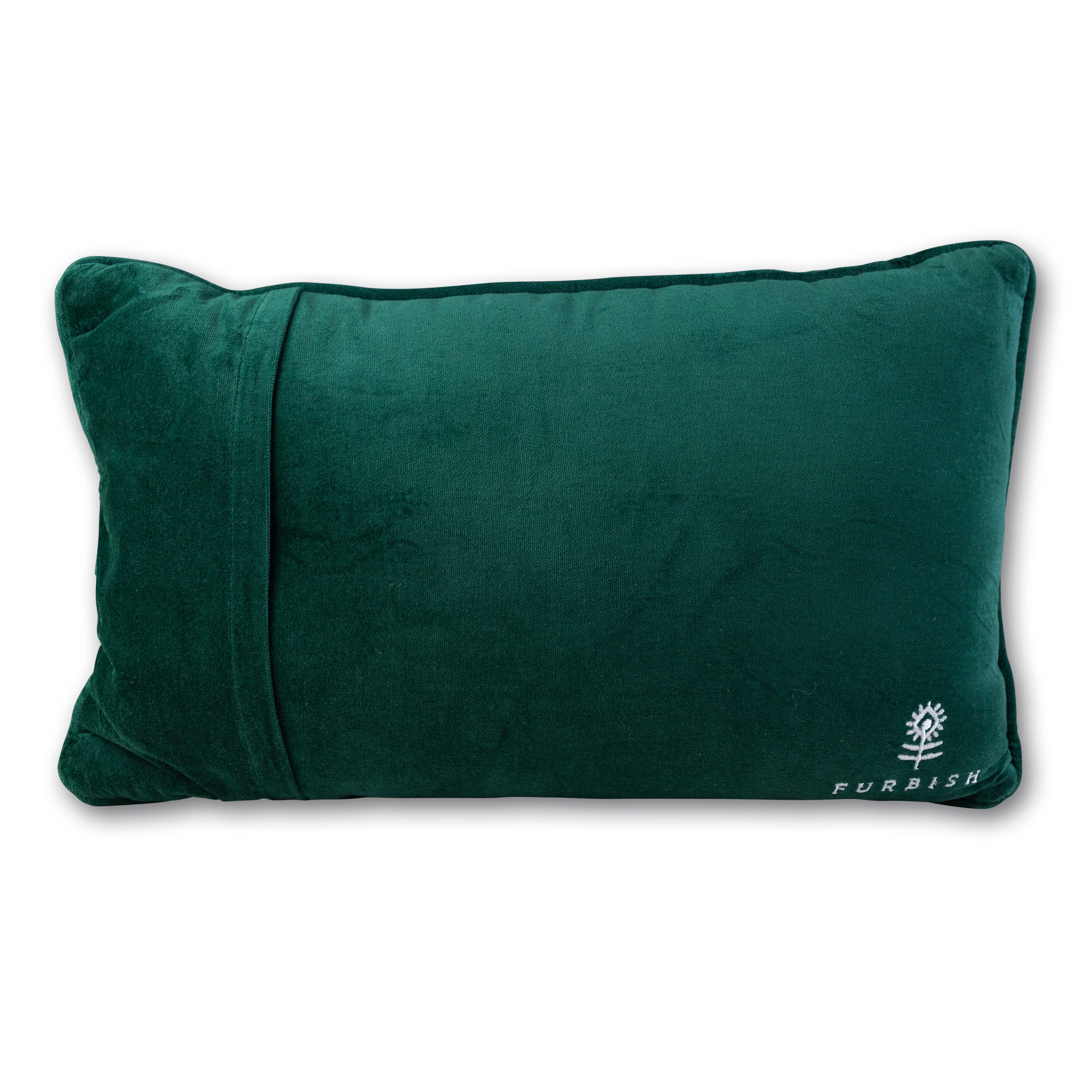 Furbish Studio - Wholesale Throw/Decorative Pillow - Caviar and Cash Needlepoint Pillow4