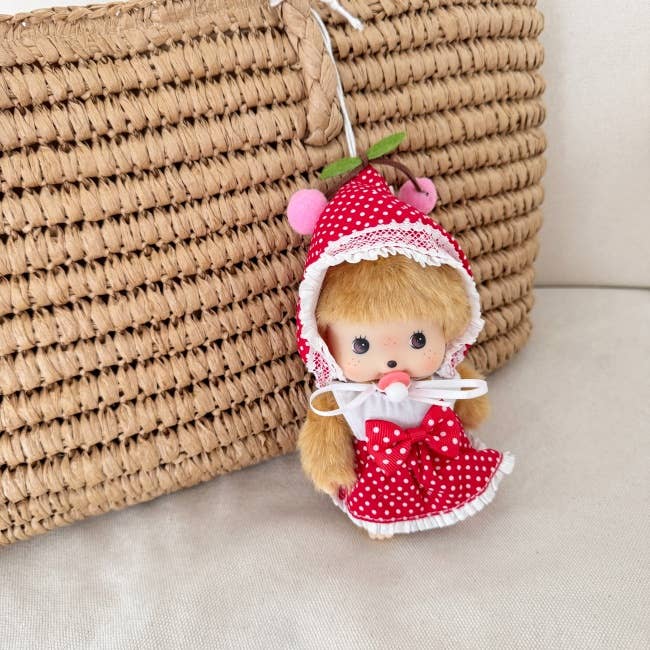 MOND HAUS - Wholesale Keychain - Women's - Wonder Keychain | Adorable Monchichi Doll in Cherry Dress