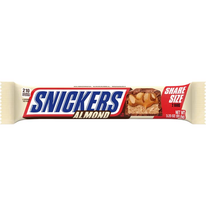 I Got Your Candy – Großhandel Schokoriegel – Snickers Mandel 3,23 Unzen — 24 Karat