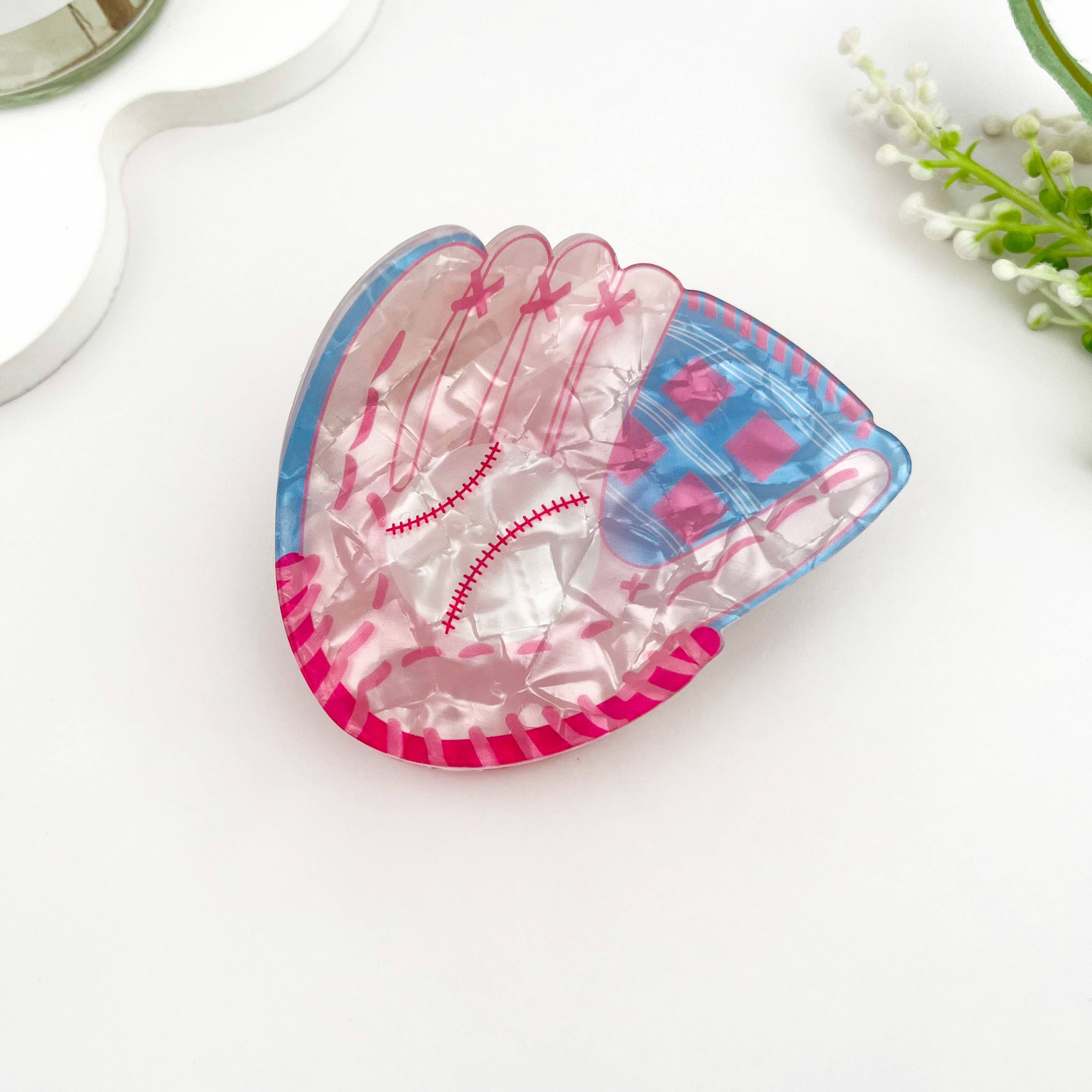 mildstyles - Wholesale Hair Clip - Women's - ⚾ Baseball Glove Print Claw Clip – Sporty & Fun Hair Clip9