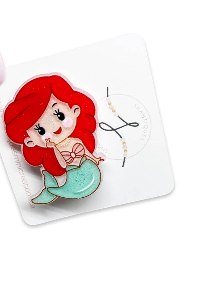 Princess - Mini Alligator Bar Clips för wholesale av Shantiques Mini Creations