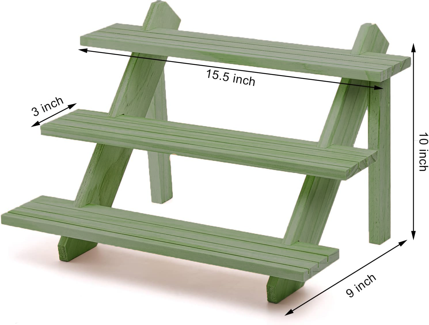 For the Love of Foliage - Wholesale Jewelry Stand & Display - Green Wooden Earring Display - Holds 54 Pairs!2