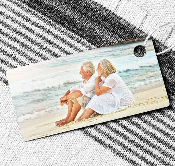 CanvasChamp - Vente Étiquette pour bagage - Étiquettes de bagages personnalisées avec texte et photos3