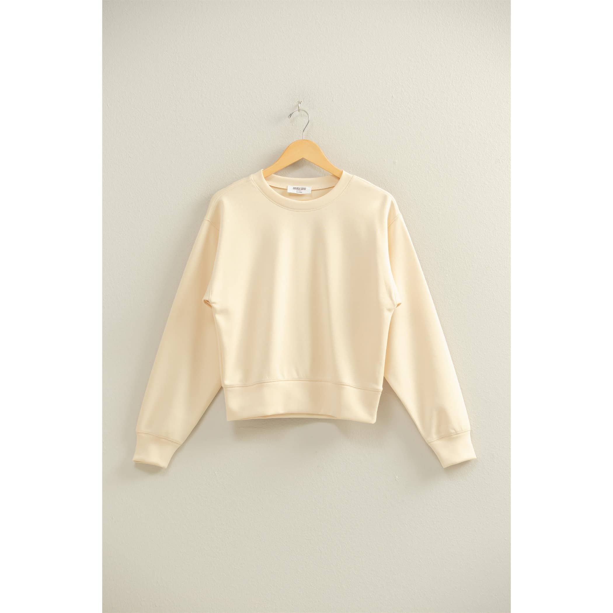 Double Zero – wholesale Sweatshirt - Dam – Dubbelstickad sweatshirt med rund hals15