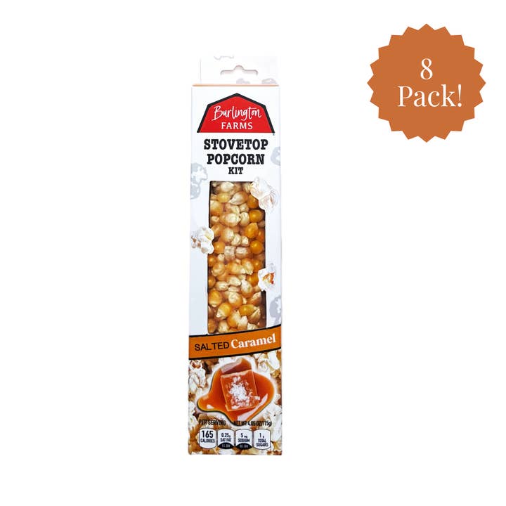 Burlington Farms Stovetop Kernels - Salted Caramel Seasoning for wholesale by Poppin' Cobs Popcorn