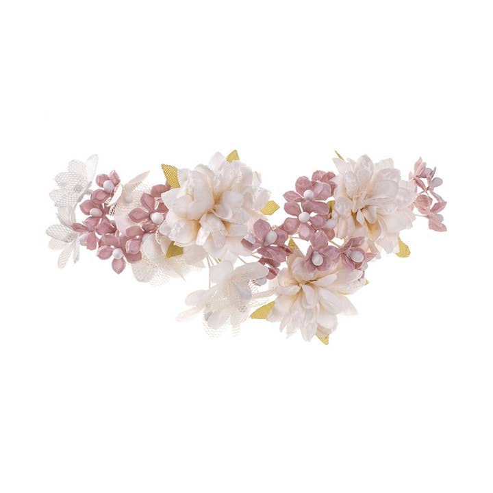 Flormoda - Wholesale Hair Accessories Set - Women's - Dulce Ivory Pink Headdress0