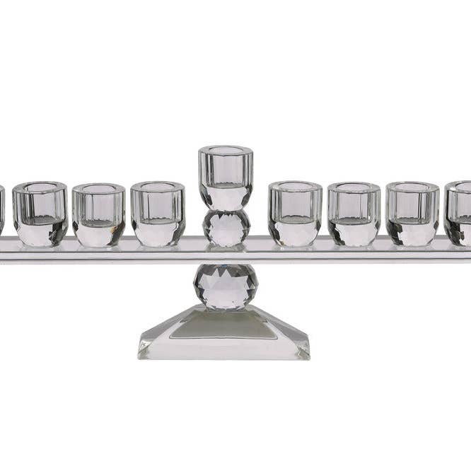 Crystal Menorah for wholesale by Boker-Tov Shalom