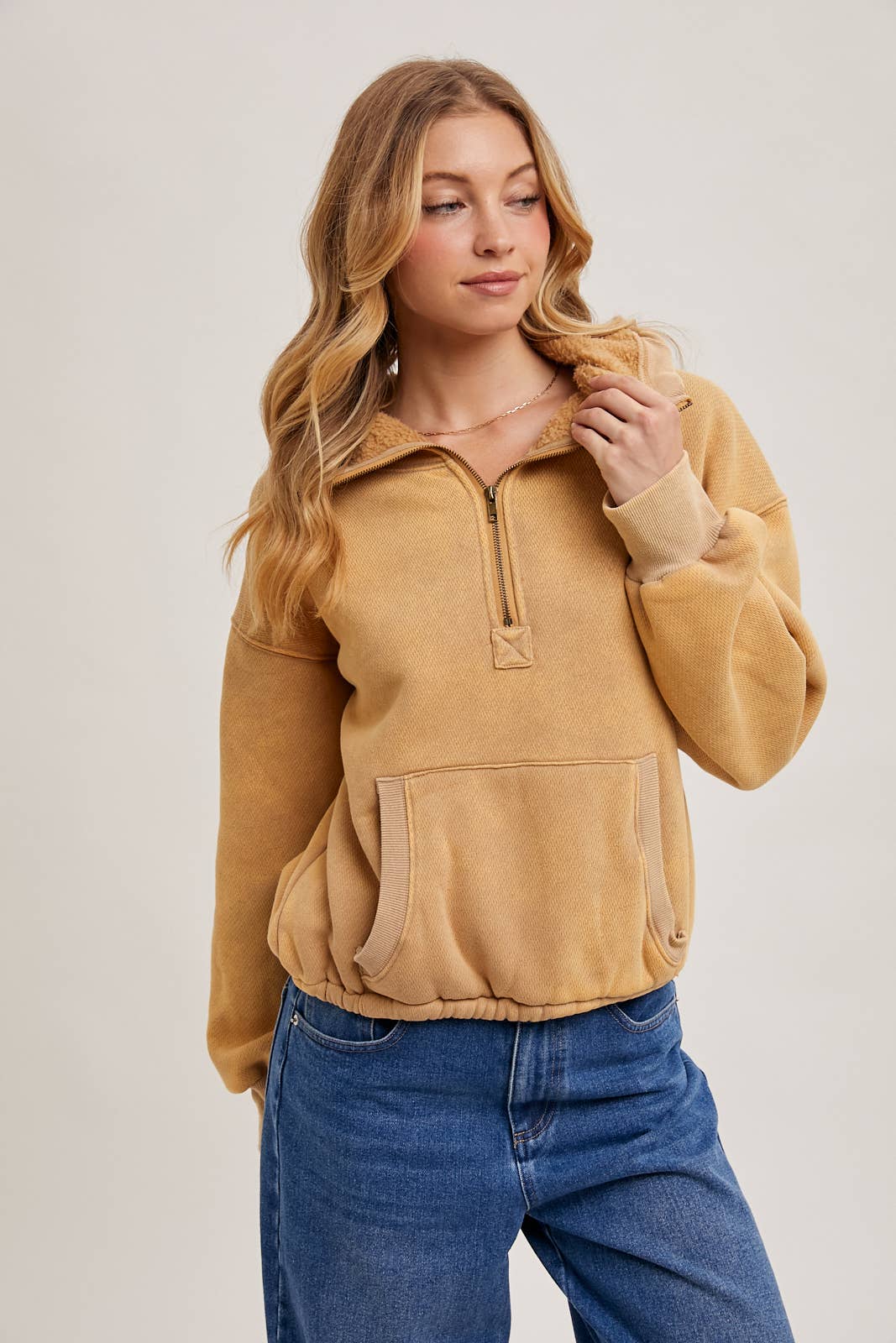 Bluivy - Vente Sweat à capuche – femme - Sweat à capuche à fermeture zippée devant avec intérieur en polaire13