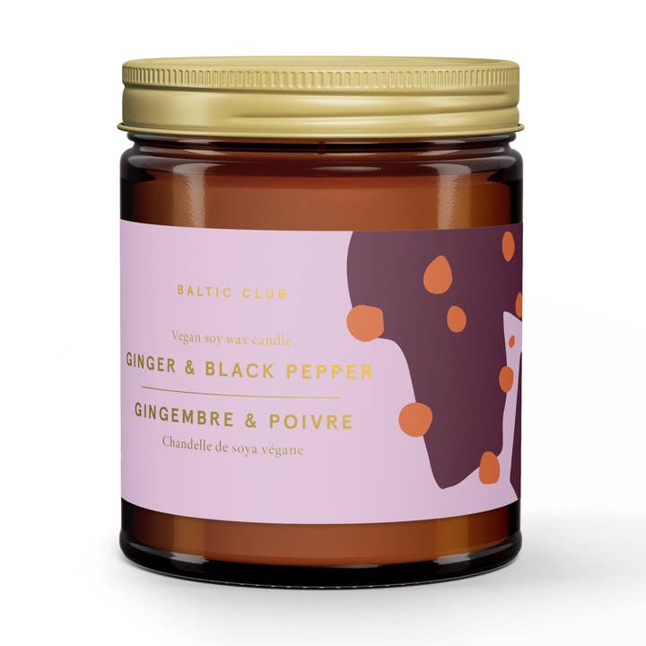 Kaars met gember en zwarte peper voor wholesale door Baltic Club