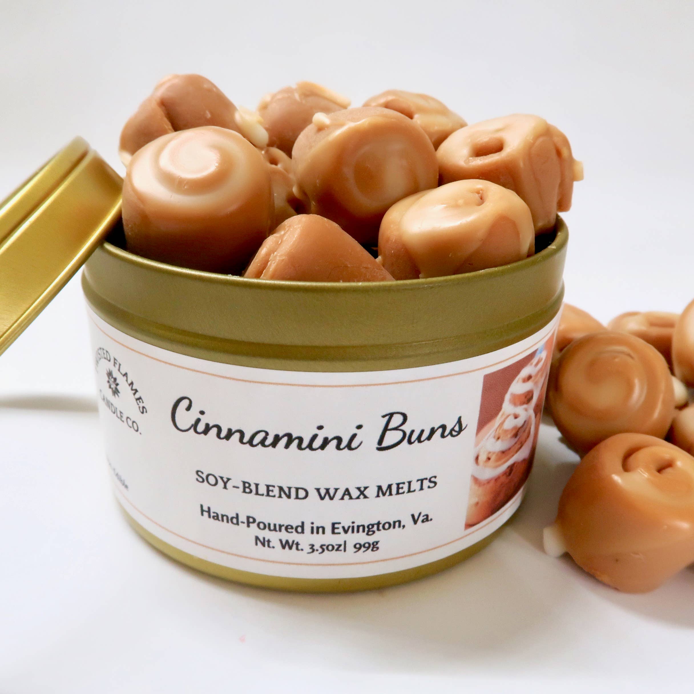 Cinnamini Buns Wax Melts for wholesale by Twisted Flames Candle Co. LLC.