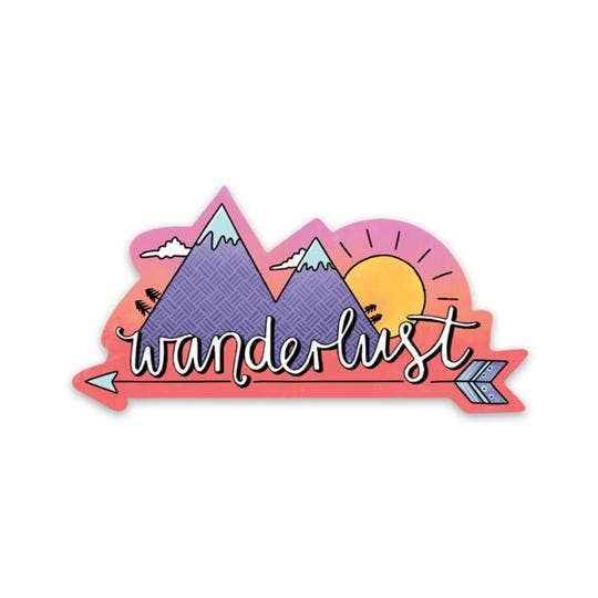 Wanderlust Sticker for wholesale by Big Moods