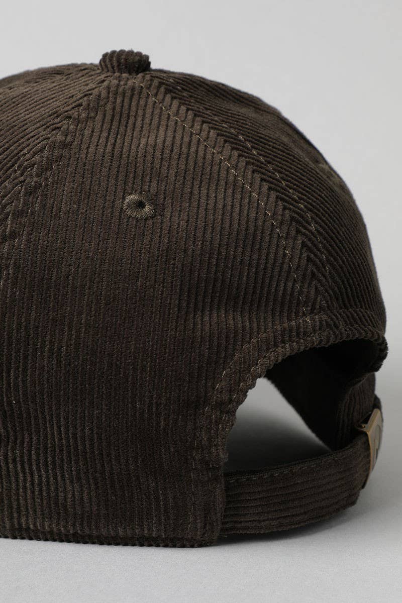 Fashion City - Wholesale Baseball Cap - Women's - Corduroy Adjustable Cotton Baseball Cap Dad Hat12