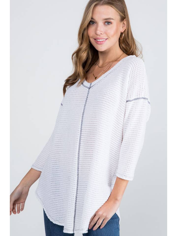 Bloomero - Vente Tunique – femme - TUNIQUE DE STYLE DÉCONTRACTÉ PIED DE POULE8