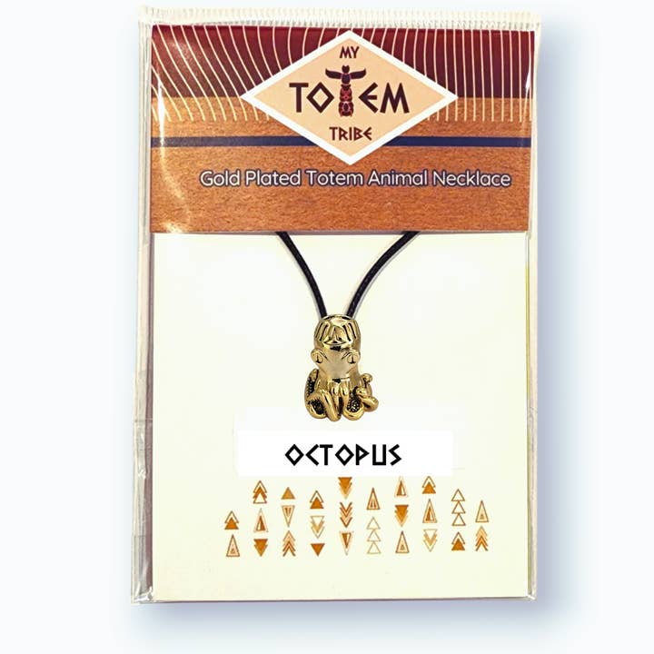 My Totem Tribe - Wholesale Pendant/Charm Necklace - Octopus My Totem Tribe Spirit Animal Tribal Bead Necklace